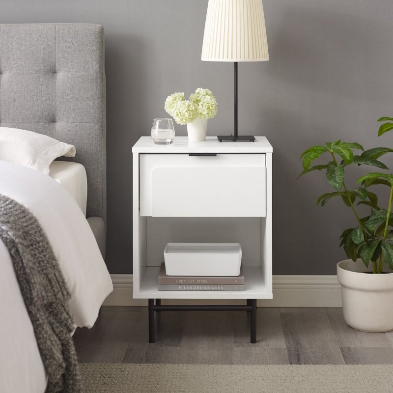 Evelynn 18&quot; Contemporary Nightstand - FCHF CITY