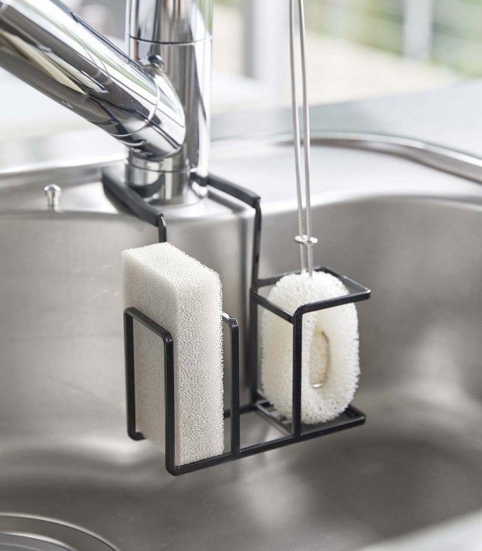 Faucet - Hanging Sponge &amp; Brush Holder - Steel - FCHF CITY
