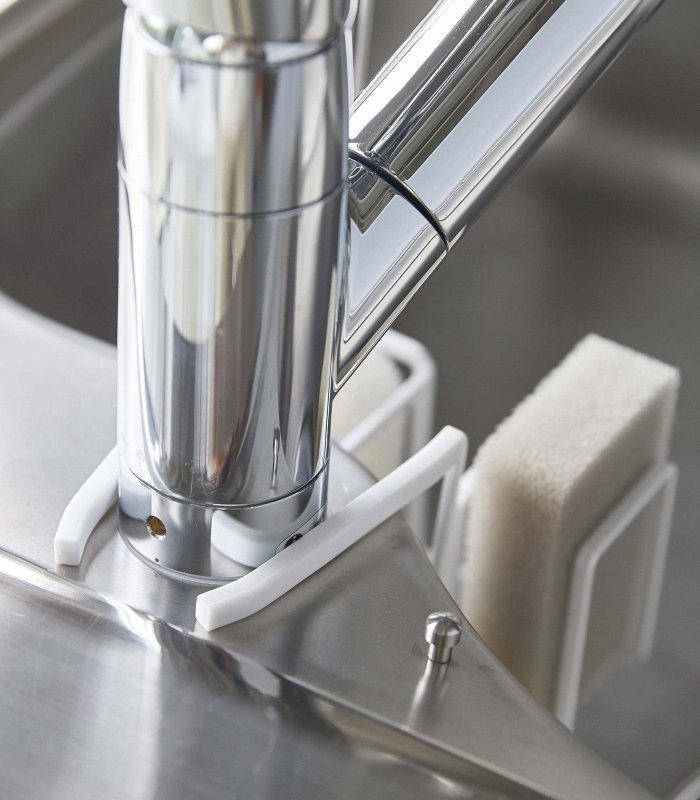 Faucet - Hanging Sponge &amp; Brush Holder - Steel - FCHF CITY