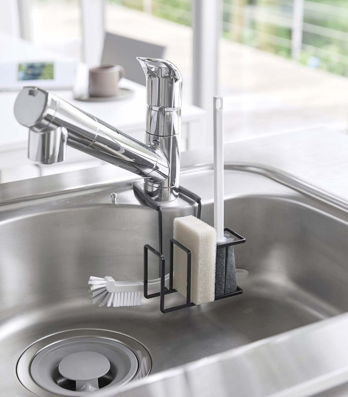 Faucet - Hanging Sponge &amp; Brush Holder - Steel - FCHF CITY