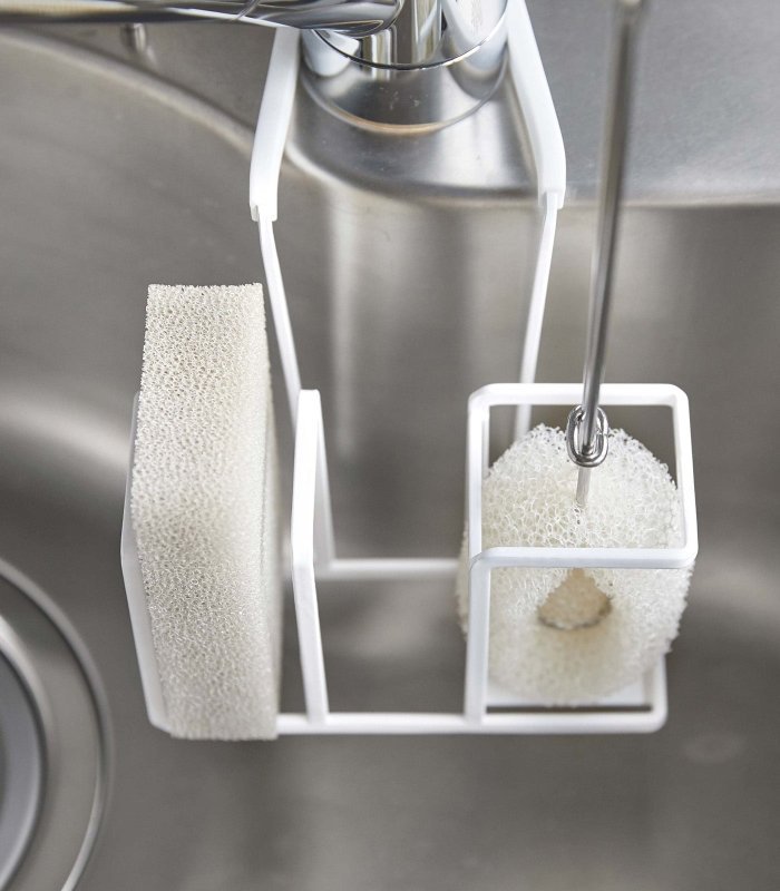 Faucet - Hanging Sponge &amp; Brush Holder - Steel - FCHF CITY