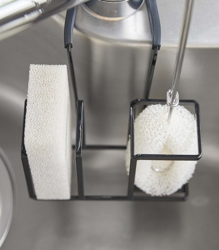 Faucet - Hanging Sponge &amp; Brush Holder - Steel - FCHF CITY