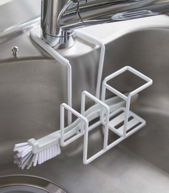 Faucet - Hanging Sponge &amp; Brush Holder - Steel - FCHF CITY