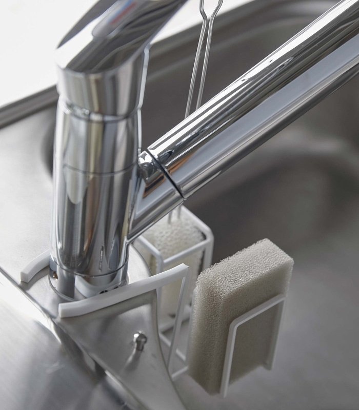 Faucet - Hanging Sponge &amp; Brush Holder - Steel - FCHF CITY