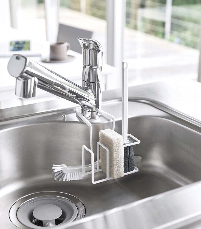 Faucet - Hanging Sponge &amp; Brush Holder - Steel - FCHF CITY