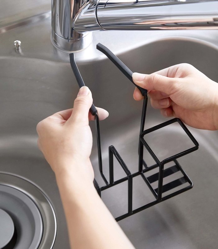 Faucet - Hanging Sponge &amp; Brush Holder - Steel - FCHF CITY