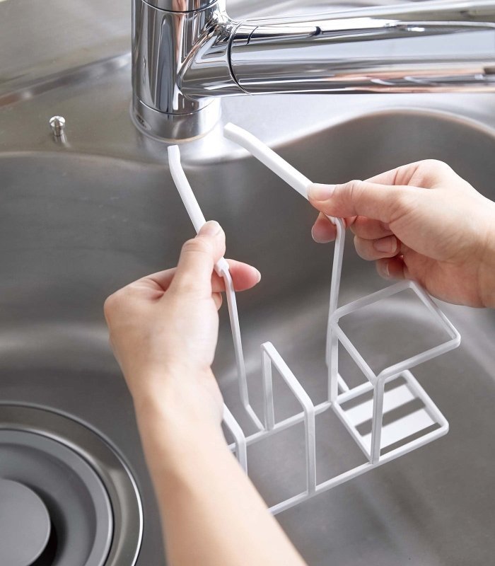 Faucet - Hanging Sponge &amp; Brush Holder - Steel - FCHF CITY