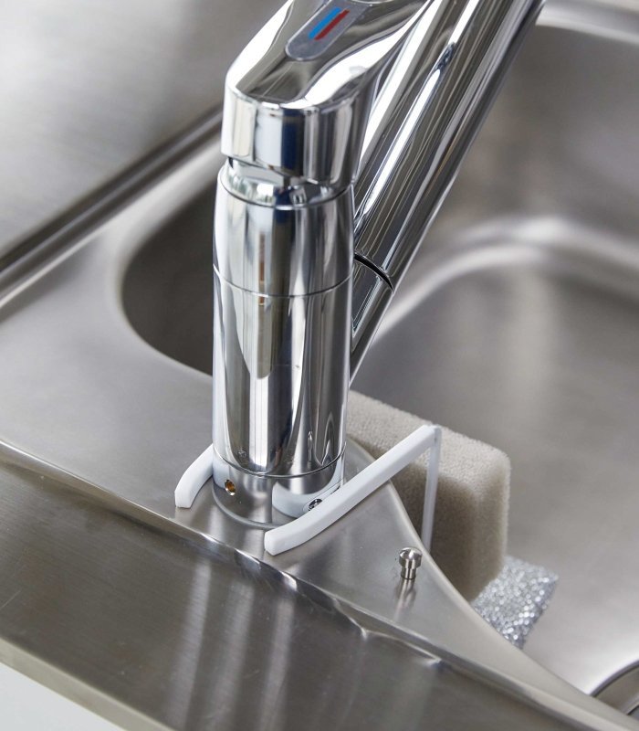 Faucet - Hanging Sponge Holder - Two Sizes - Steel - FCHF CITY