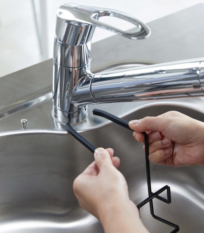 Faucet - Hanging Sponge Holder - Two Sizes - Steel - FCHF CITY