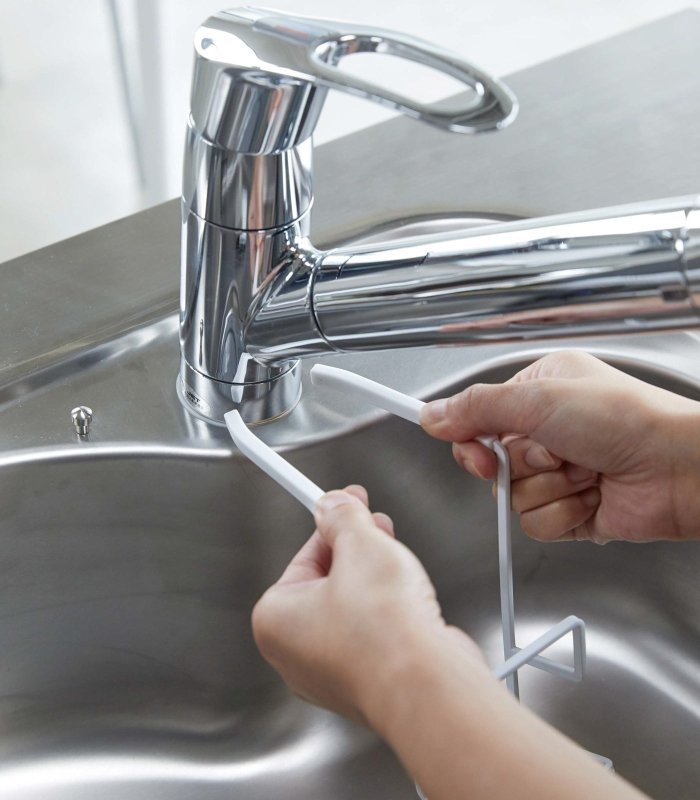 Faucet - Hanging Sponge Holder - Two Sizes - Steel - FCHF CITY