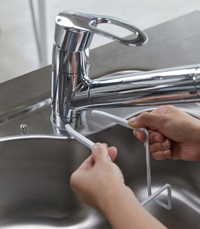 Faucet - Hanging Sponge Holder - Two Sizes - Steel - FCHF CITY