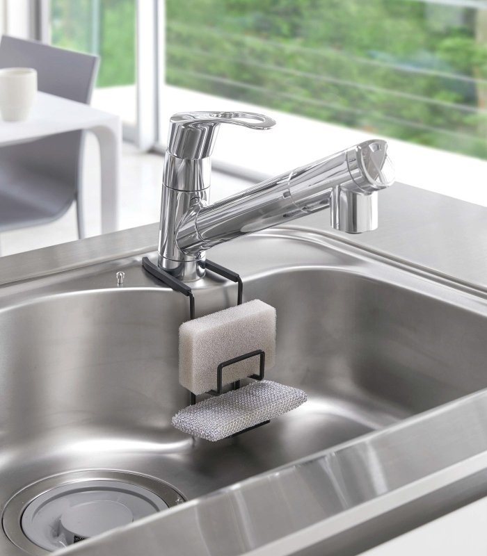 Faucet - Hanging Sponge Holder - Two Sizes - Steel - FCHF CITY