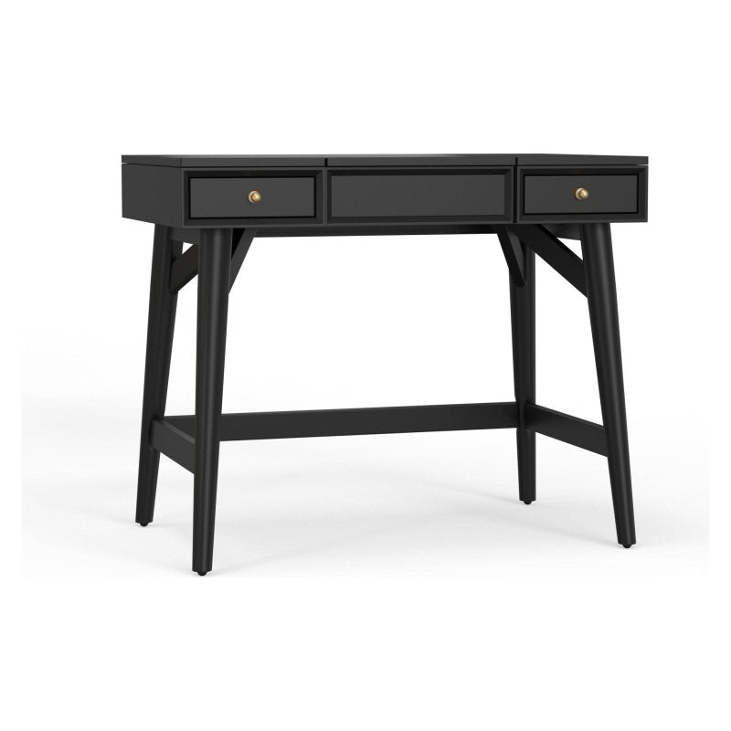 Flynn Bedroom Vanity, Black - FCHF CITY