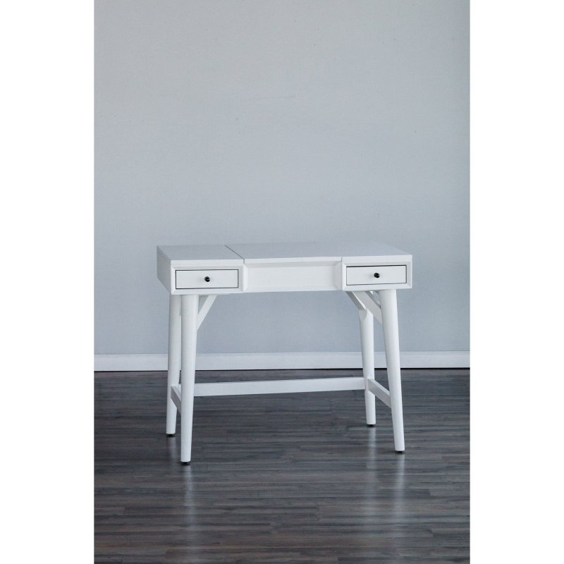Flynn Bedroom Vanity, White - FCHF CITY