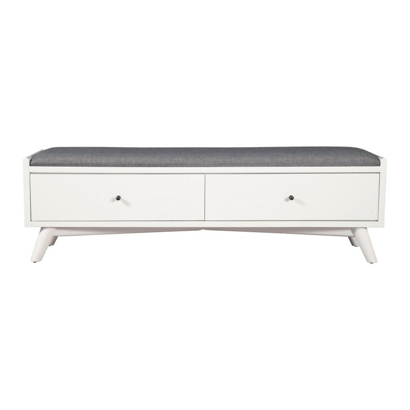 Flynn Bench, White - FCHF CITY