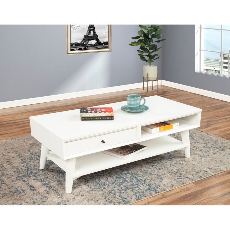 Flynn Coffee Table, White - FCHF CITY