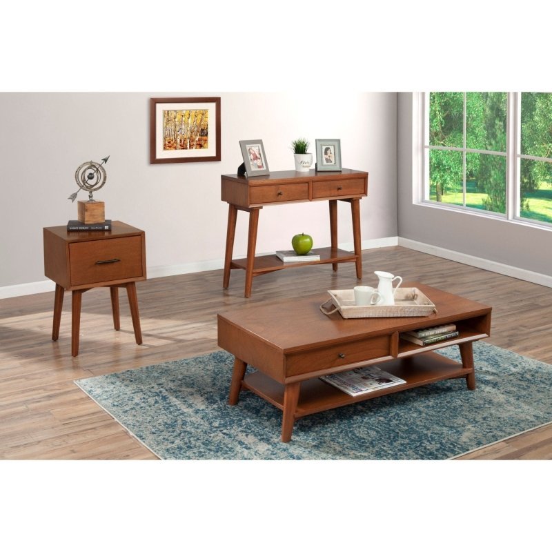 Flynn Console Table, Acorn - FCHF CITY