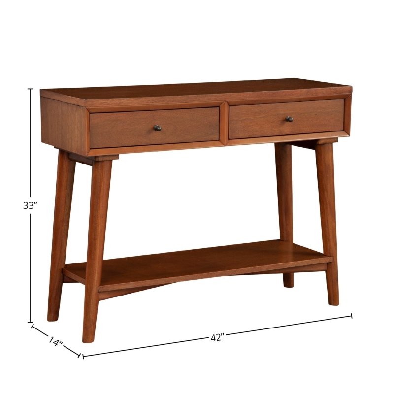 Flynn Console Table, Acorn - FCHF CITY