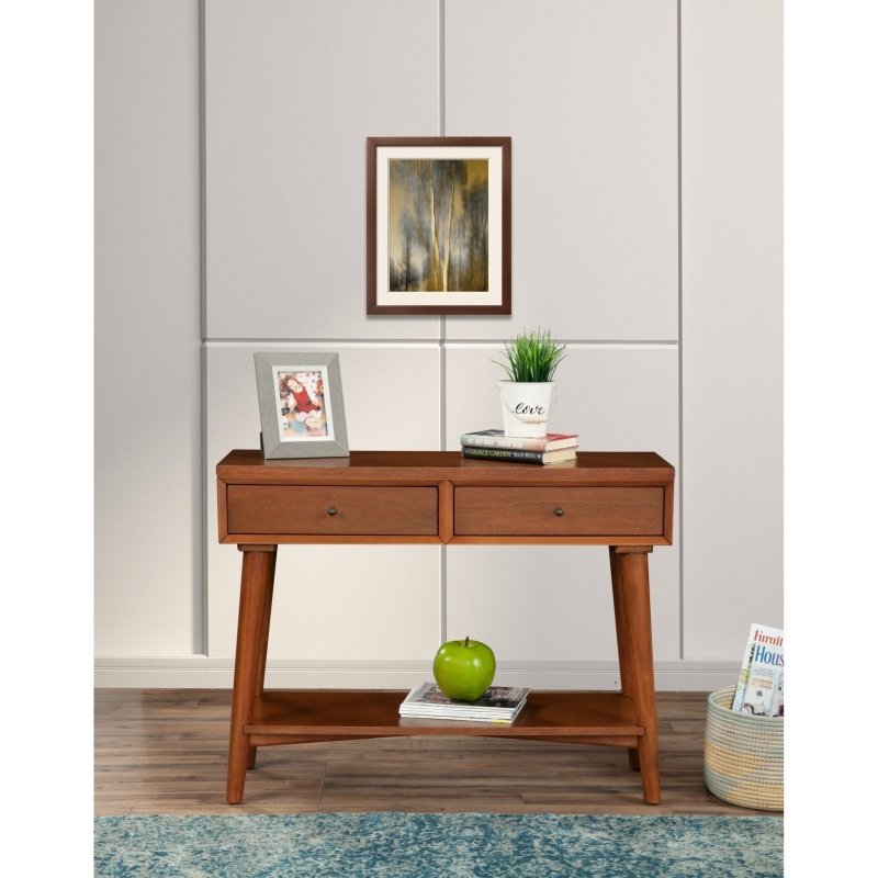 Flynn Console Table, Acorn - FCHF CITY