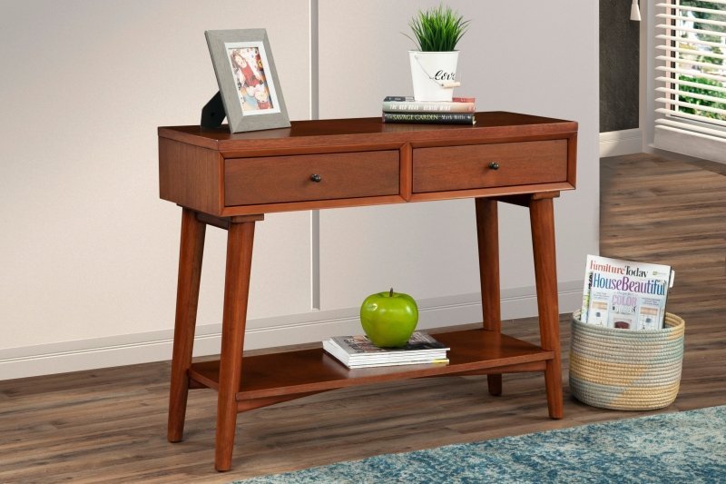 Flynn Console Table, Acorn - FCHF CITY