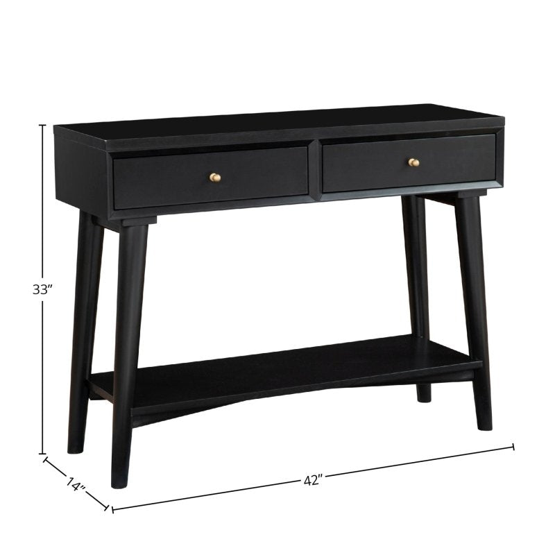 Flynn Console Table, Black - FCHF CITY