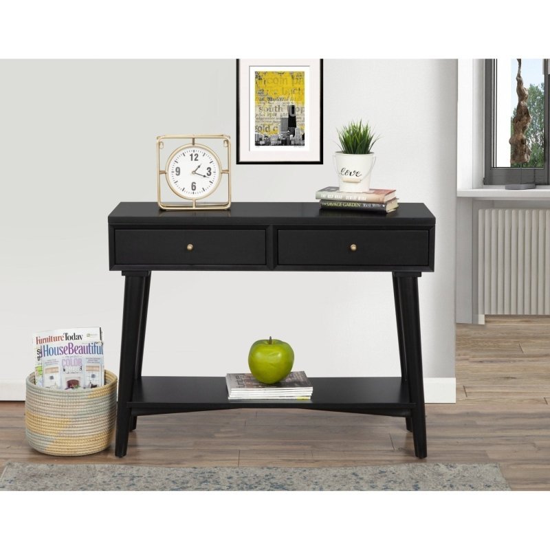 Flynn Console Table, Black - FCHF CITY