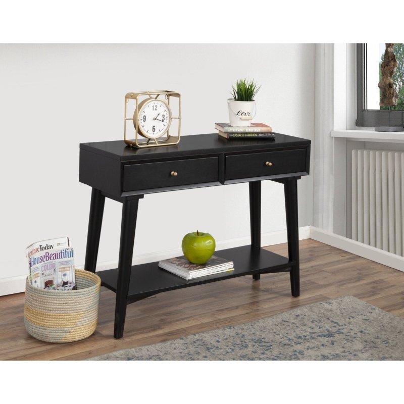 Flynn Console Table, Black - FCHF CITY