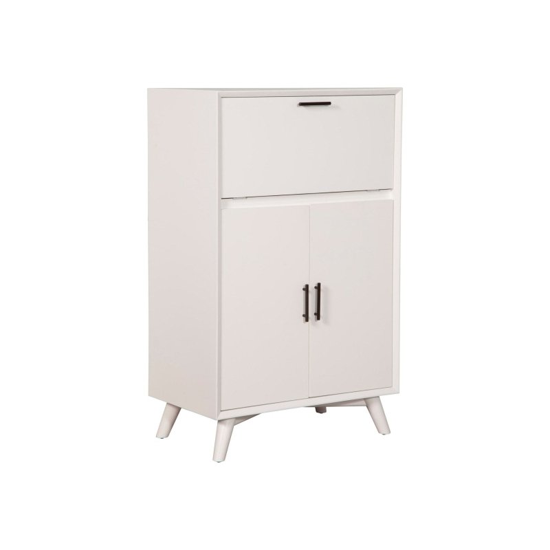 Flynn Large Bar Cabinet, White - FCHF CITY