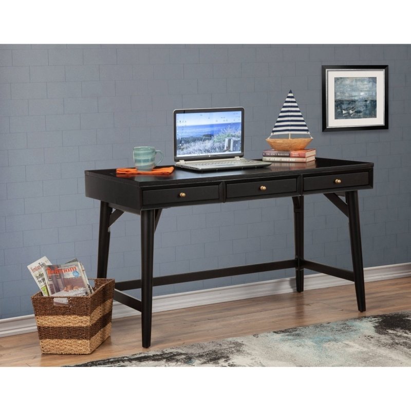 Flynn Large Desk, Black - FCHF CITY