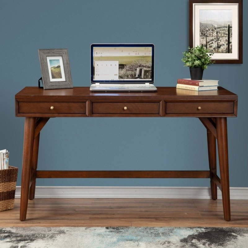 Flynn Large Desk, Walnut - FCHF CITY