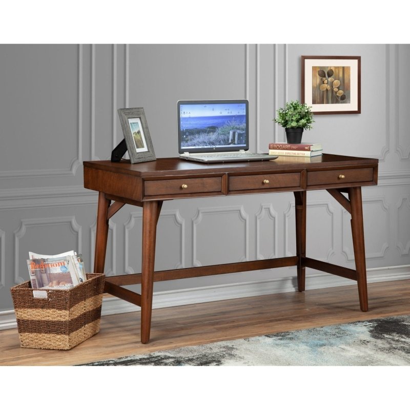 Flynn Large Desk, Walnut - FCHF CITY