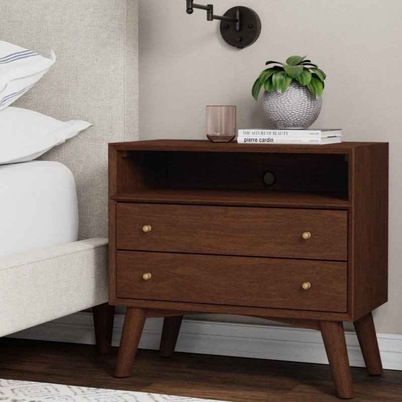 Flynn Large Nightstand, Walnut - FCHF CITY
