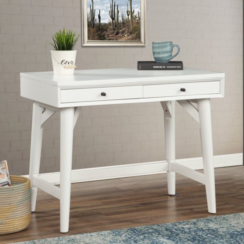 Flynn Mini Desk, White - FCHF CITY