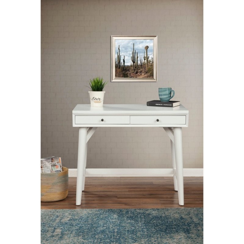 Flynn Mini Desk, White - FCHF CITY
