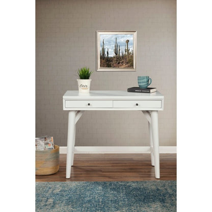 Flynn Mini Desk, White - FCHF CITY