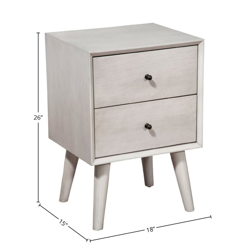 Flynn Nightstand, Gray - FCHF CITY