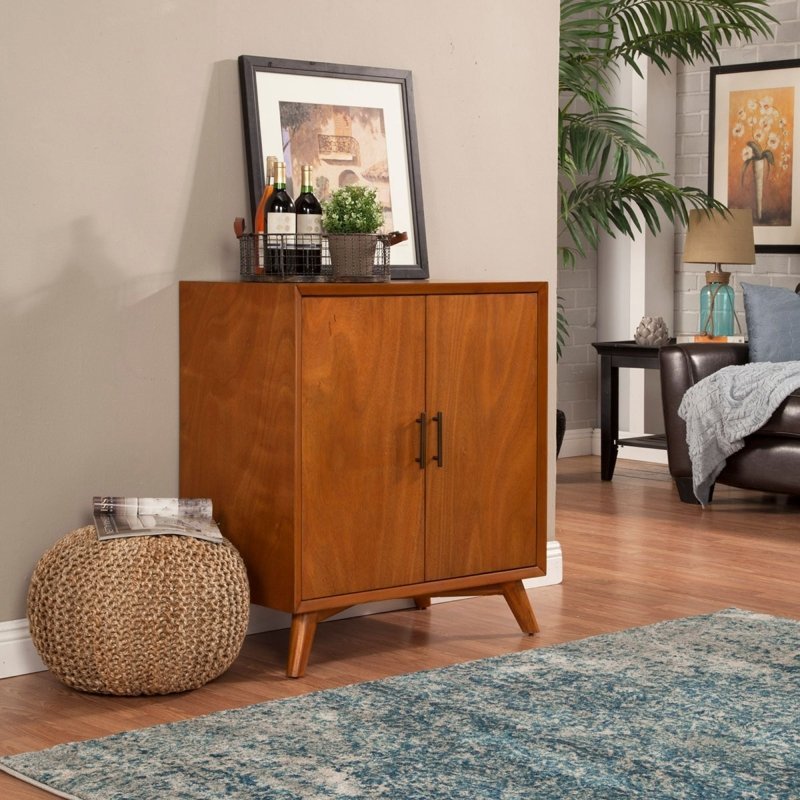 Flynn Small Bar Cabinet, Acorn - FCHF CITY