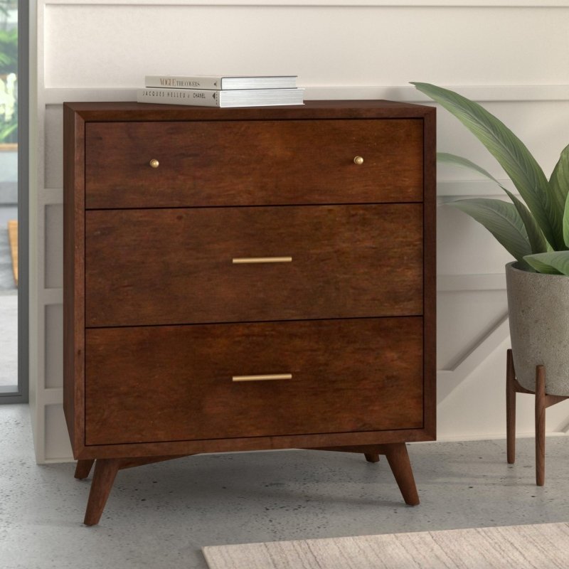 Flynn Small Chest, Walnut - FCHF CITY