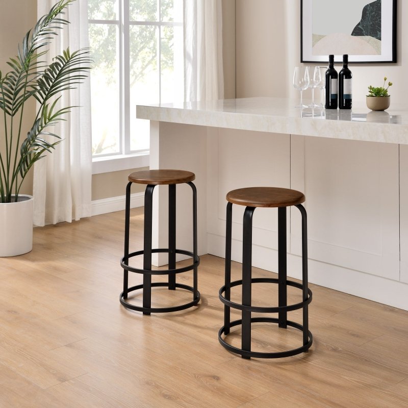Foremand Kitchen Bar Stool, Set of 2 - FCHF CITY
