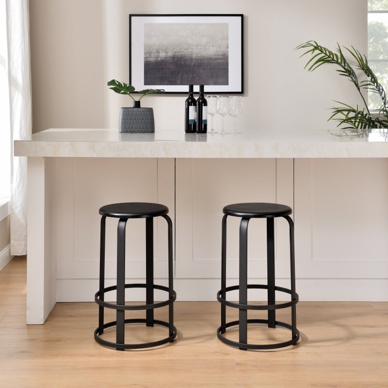 Foremand Kitchen Bar Stool, Set of 2 - FCHF CITY