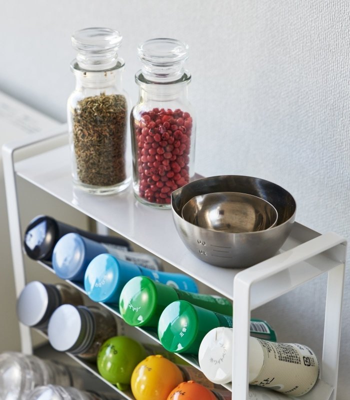 Four - Tier Slim Spice Rack - Steel - FCHF CITY