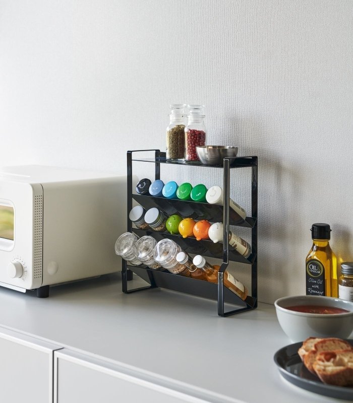 Four - Tier Slim Spice Rack - Steel - FCHF CITY