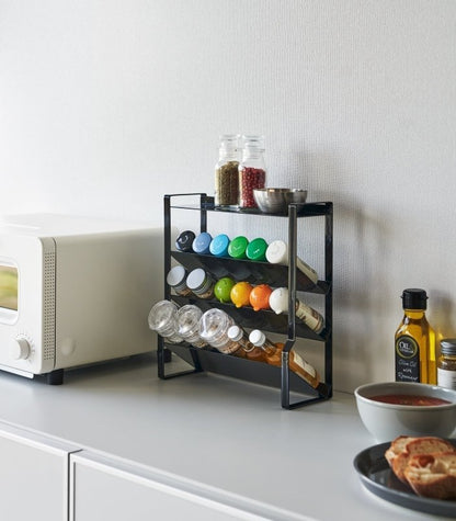 Four - Tier Slim Spice Rack - Steel - FCHF CITY