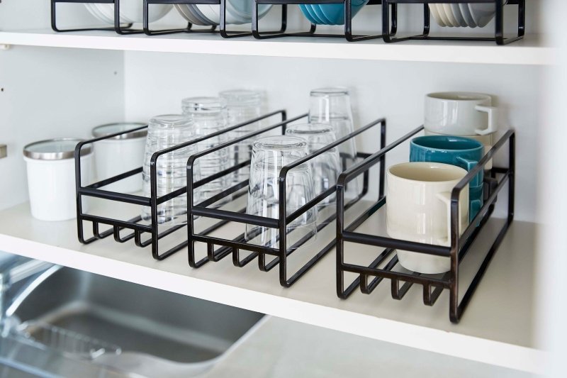 Glass and Mug Cabinet Organizer - Steel - FCHF CITY