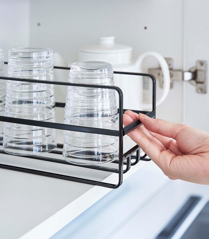 Glass and Mug Cabinet Organizer - Steel - FCHF CITY