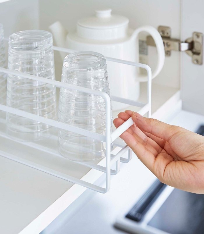 Glass and Mug Cabinet Organizer - Steel - FCHF CITY