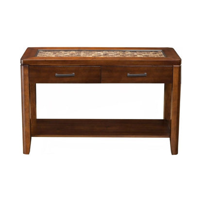 Granada Sofa Table, Brown Merlot - FCHF CITY