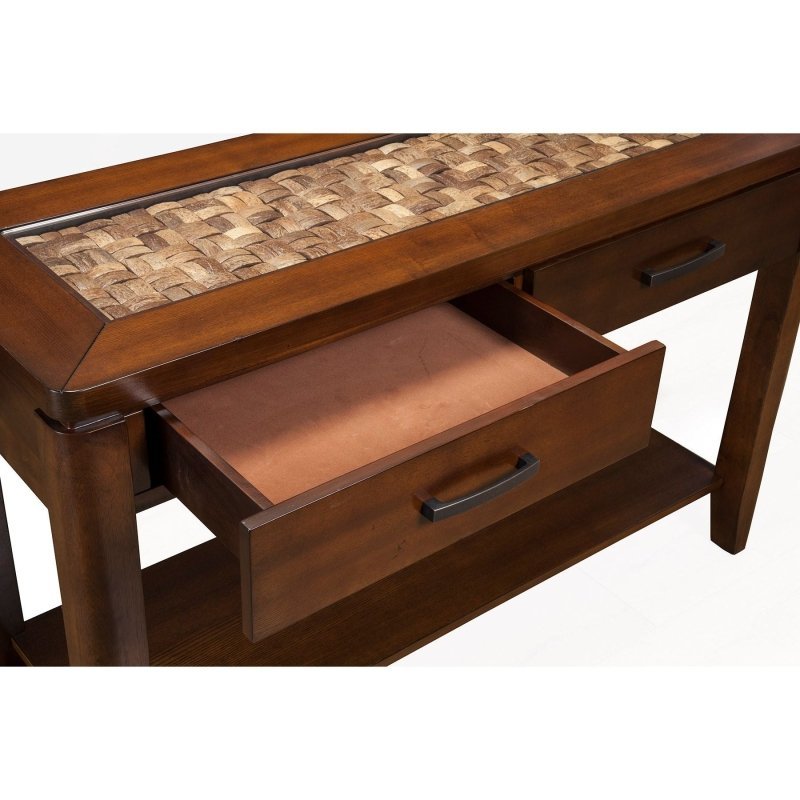 Granada Sofa Table, Brown Merlot - FCHF CITY