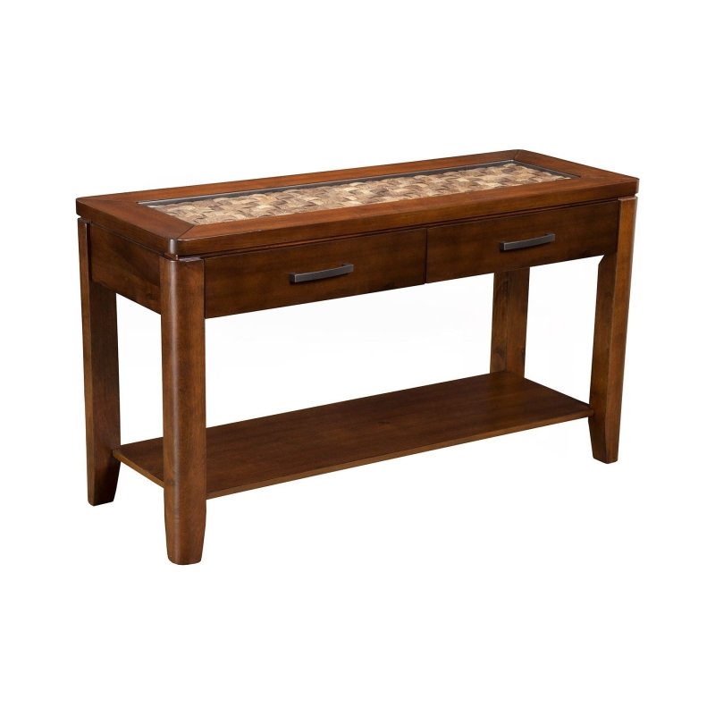 Granada Sofa Table, Brown Merlot - FCHF CITY