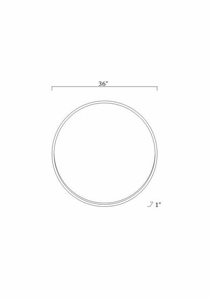 Guinda Round Gold Framed Wall Mirror - FCHF CITY